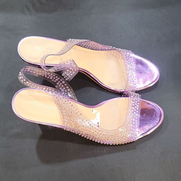 BRAND NEW RAMPAGE WOMEN'S EMBELLISHED MID HEELED SANDALS - Picture 6 of 14
